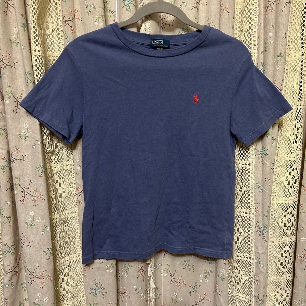 4/$25 Polo Ralph Lauren Boy’s Blue w/ Red Pony T-shirt Size Medium 10-12‎